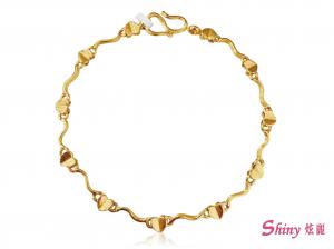 黃金愛心手鍊 1.90錢 17CM 商品圖