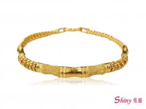 黃金竹節半鐲龍骨手鍊 5.09錢 17CM 商品圖