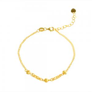 5G黃金貓眼金珠手鍊 0.84錢 15+3CM 商品圖