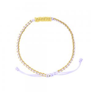 5G黃金開運盤纏手鍊 0.08錢 -紫款 商品圖