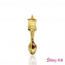 黃金金湯匙墜 1錢 商品圖