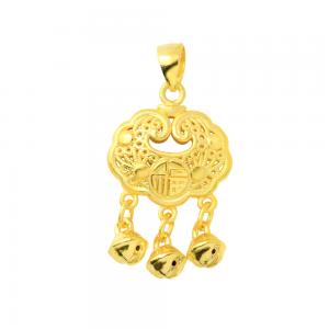 黃金硬金彌月墜子 0.42錢 商品圖