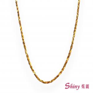 黃金短柱項鍊 2.24錢 35+8CM 商品圖