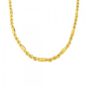 黃金發財麻花項鍊 10.29錢 60CM 商品圖