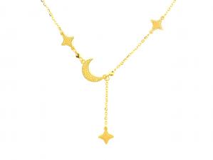 5G黃金月亮星星套鍊 1.51錢 42+2.5CM 商品圖
