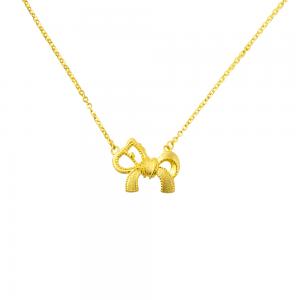 5G黃金蝴蝶結馬造型套鍊 1.67錢 42+2.5CM 商品圖