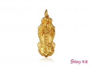 黃金立體硬金貔貅墜 1.06錢 商品圖