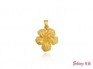 黃金花花墜子 1.38錢 商品圖