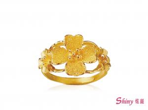 黃金三朵花戒 1.15錢 商品圖