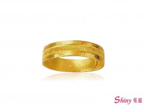 黃金微鑽砂戒 1.56錢 商品圖