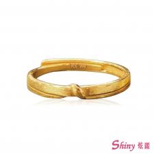 5G黃金拉絲對戒女 0.85錢 商品圖