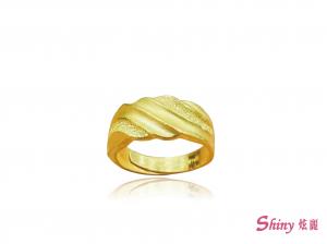 黃金流線戒 2.51錢 商品圖