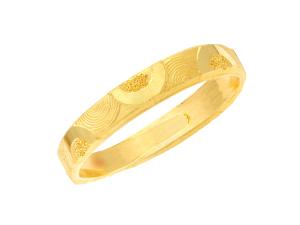 黃金刻花尾戒 0.52錢 商品圖