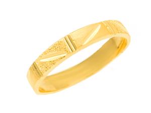 黃金發財尾戒 0.52錢 商品圖