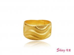 黃金流線戒 5.23錢 商品圖