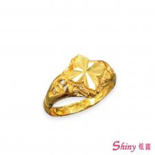 黃金刻花戒指 1.11錢 商品圖