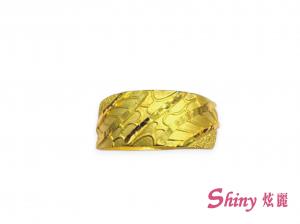 黃金刻花男戒 3錢 商品圖