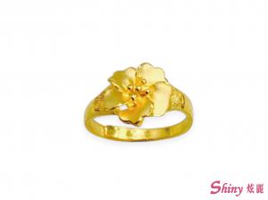 黃金花型女戒  1.05錢 商品圖