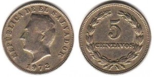 1972薩爾瓦多5分幣 商品圖