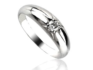 PT950白金鑽石戒指 0.15ct/1p #10.5 商品圖