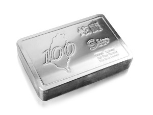 炫麗銀磚100盎司精裝版（.9999） 商品圖