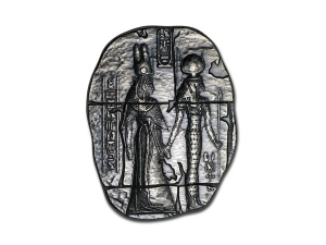 埃及遺物系列-埃及女神仿古銀條2盎司