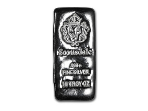Scottsdale獅王銀條10盎司(澆鑄版) 商品圖