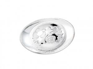 空心銀元寶(福)1克-附錦袋 商品圖