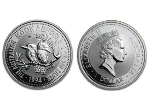 1994澳洲笑鴗鳥銀幣1盎司