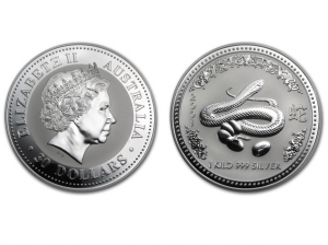 2001澳洲生肖蛇年銀幣1公斤（系列I）