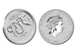 2013澳洲生肖蛇年銀幣1盎司（系列II）