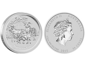 2015澳洲生肖羊年銀幣0.5盎司（系列II）