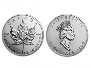 1990加拿大楓葉銀幣1盎司 商品圖