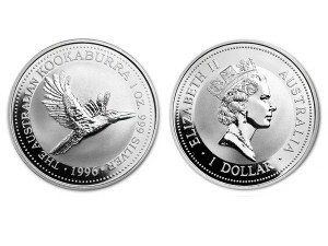 1996澳洲笑鴗鳥銀幣1盎司