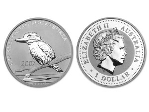 2007澳洲笑鴗鳥銀幣1盎司