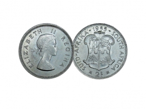 1955南非2先令銀幣