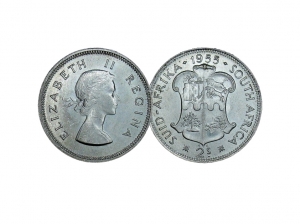 1955南非2先令銀幣 商品圖
