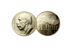 1936巴西5000里斯亞伯托·桑托斯·杜蒙硬幣