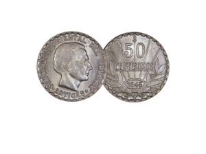 1943烏拉圭50分幣