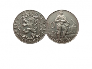 1954捷克斯洛伐克10克朗銀幣