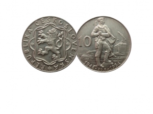 1954捷克斯洛伐克10克朗銀幣 商品圖