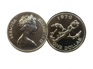 1970百慕達1元.800精製銀幣 商品圖