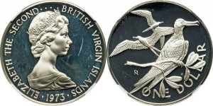 1973英屬維京群島1元精鑄銀幣