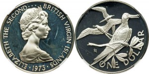 1973英屬維京群島1元精鑄銀幣 商品圖