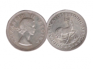 1958南非銀幣5先令