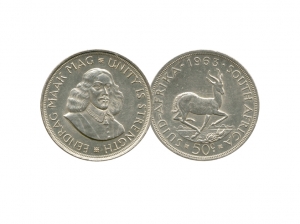 1964南非銀幣50分 商品圖