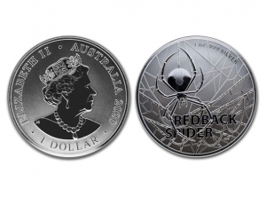 2020澳洲紅背蜘蛛銀幣1盎司