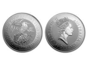 1992澳洲笑鴗鳥銀幣1公斤