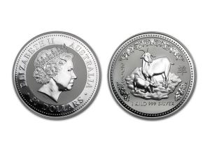 2003澳洲生肖羊銀幣1公斤（系列I）