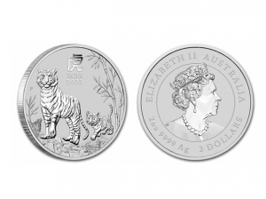 2022澳洲生肖虎銀幣2盎司(系列III)